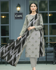 3 Pieces - Orient Unstitched Premium Lawn Suit