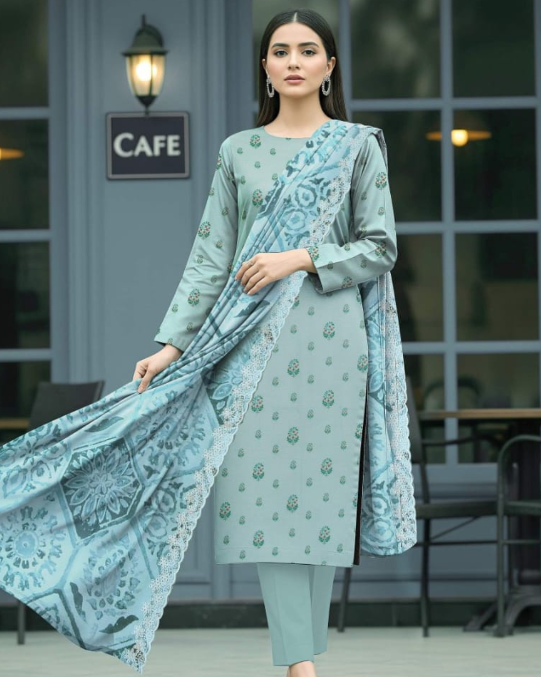 3 Pieces - Orient Unstitched feroza Premium Lawn Suit