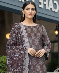 3 Pieces - Orient Unstitched Premium Lawn Suit