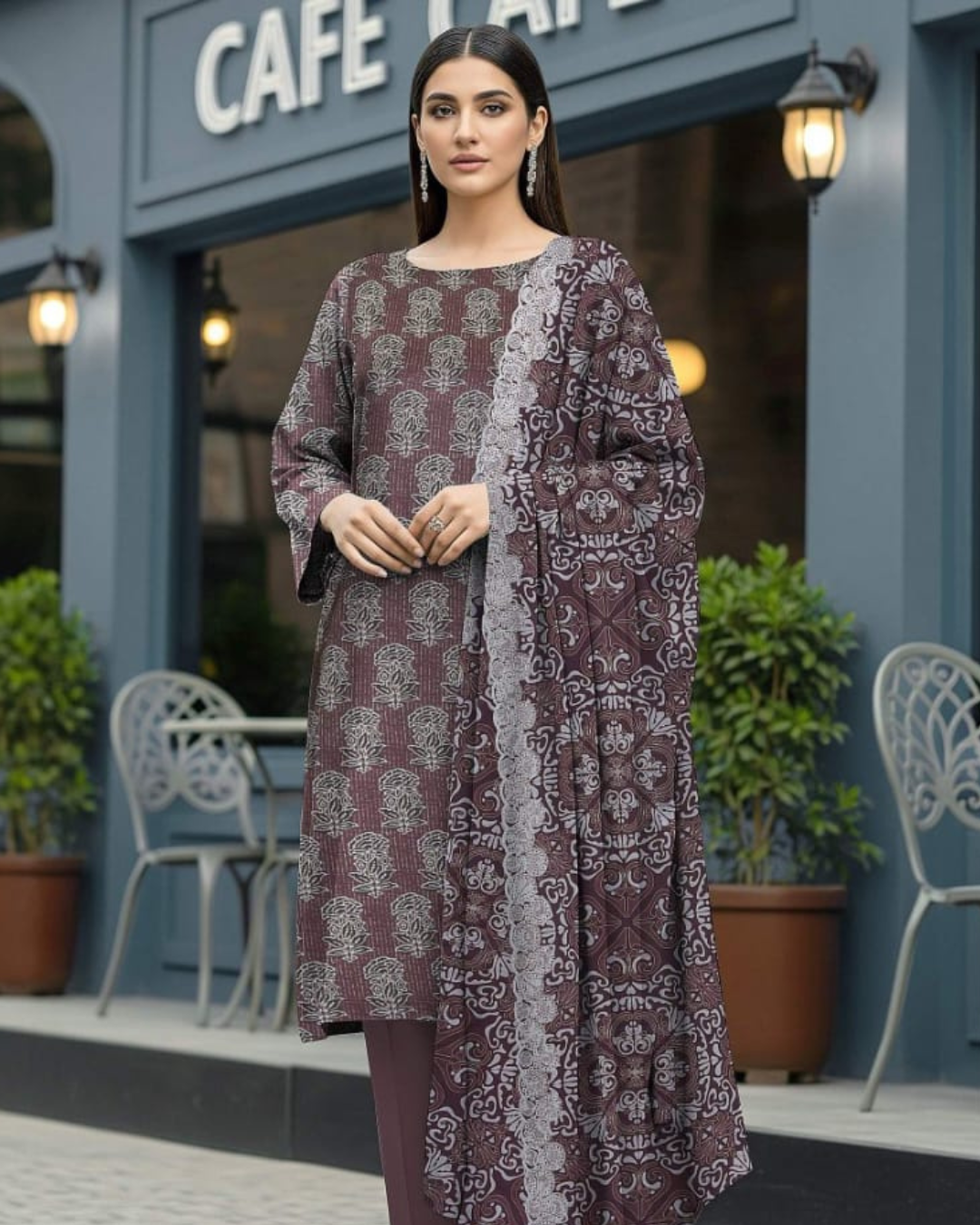 3 Pieces - Orient Unstitched Premium Lawn Suit